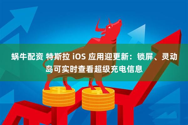 蜗牛配资 特斯拉 iOS 应用迎更新：锁屏、灵动岛可实时查看超级充电信息