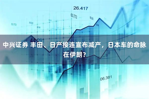 中兴证券 丰田、日产接连宣布减产，日本车的命脉在伊朗？